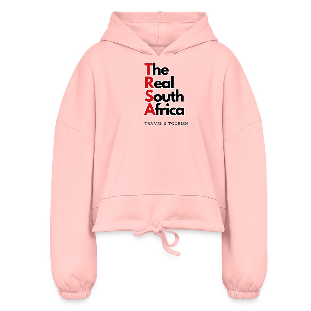 Women’s TRSA Cropped Hoodie - light pink