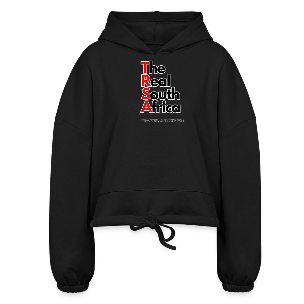 Women’s TRSA Cropped Hoodie - black