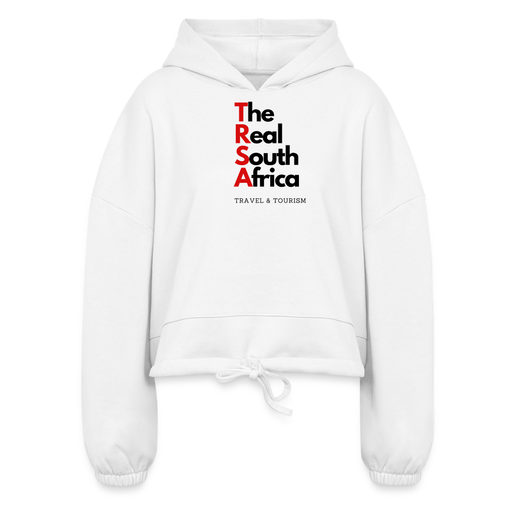 Women’s TRSA Cropped Hoodie - white