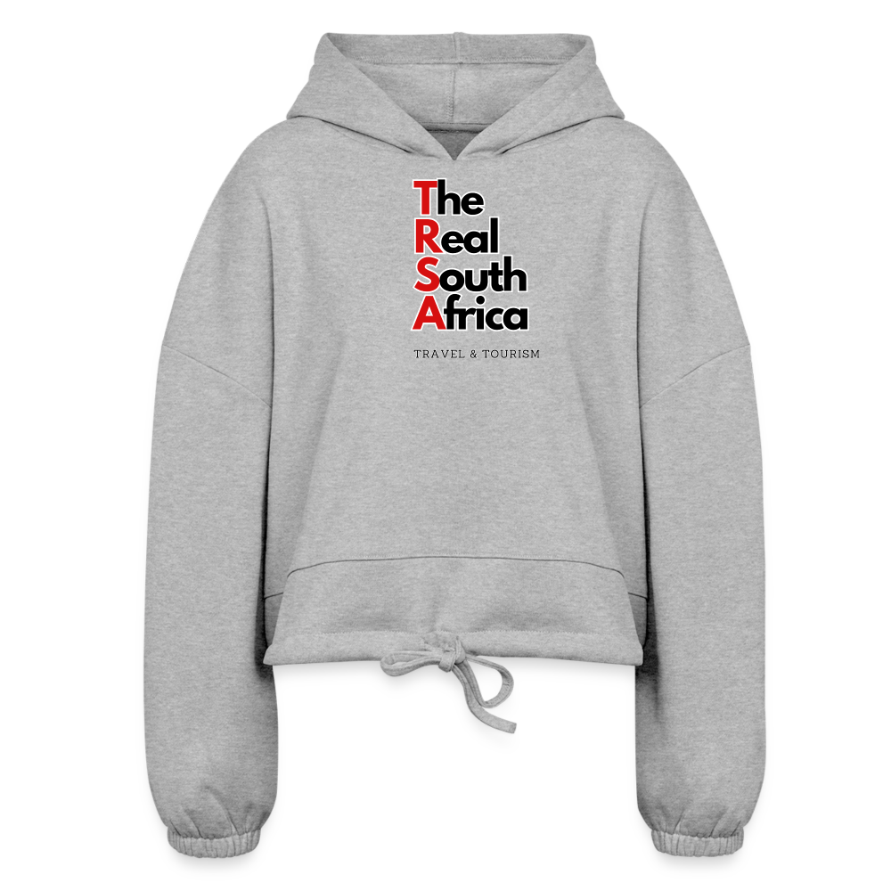 Women’s TRSA Cropped Hoodie - heather gray