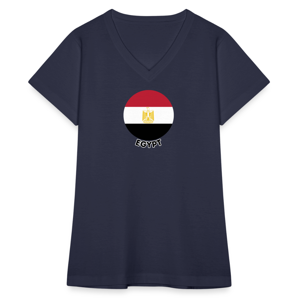 Women's Egypt V-Neck T-Shirt - navy