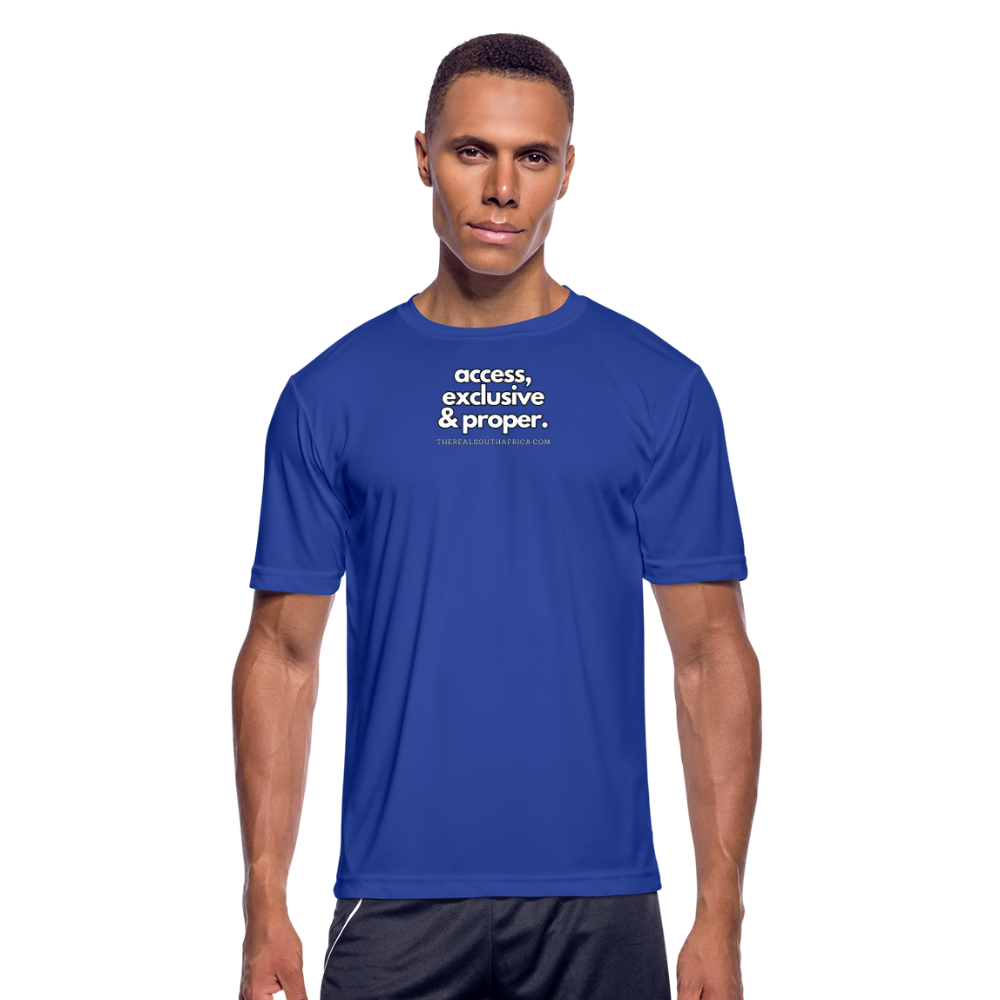 Men’s Moisture Wicking Performance T-Shirt - royal blue