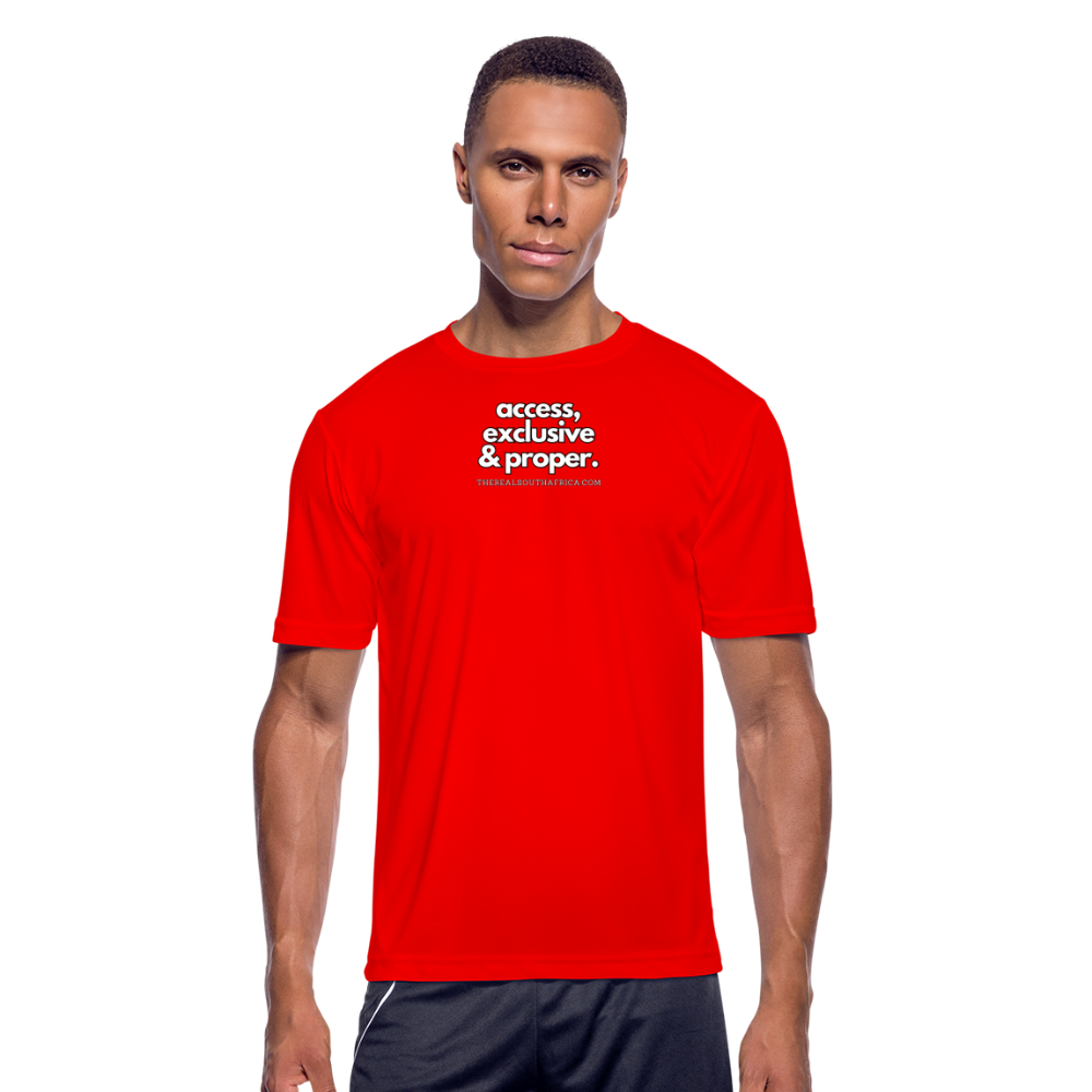 Men’s Moisture Wicking Performance T-Shirt - red