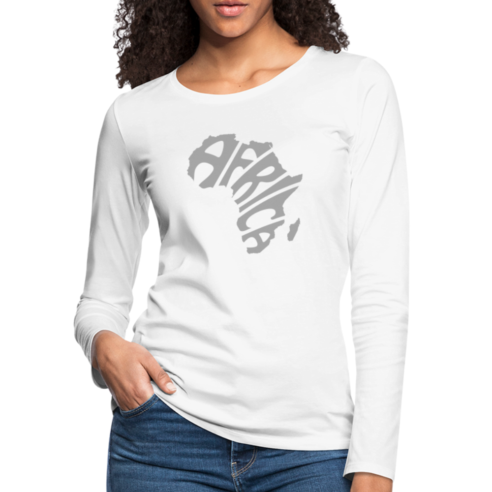 Africa Long Sleeve T-Shirt - white