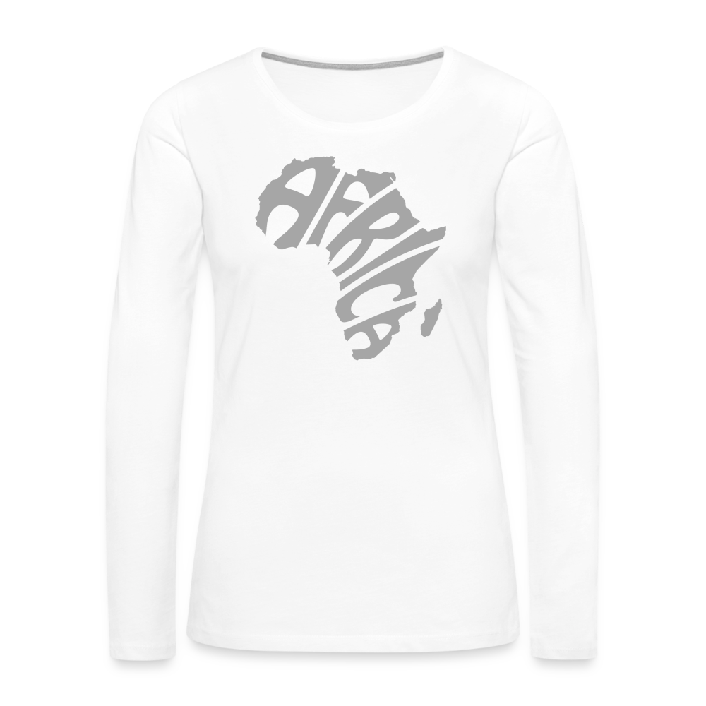 Africa Long Sleeve T-Shirt - white