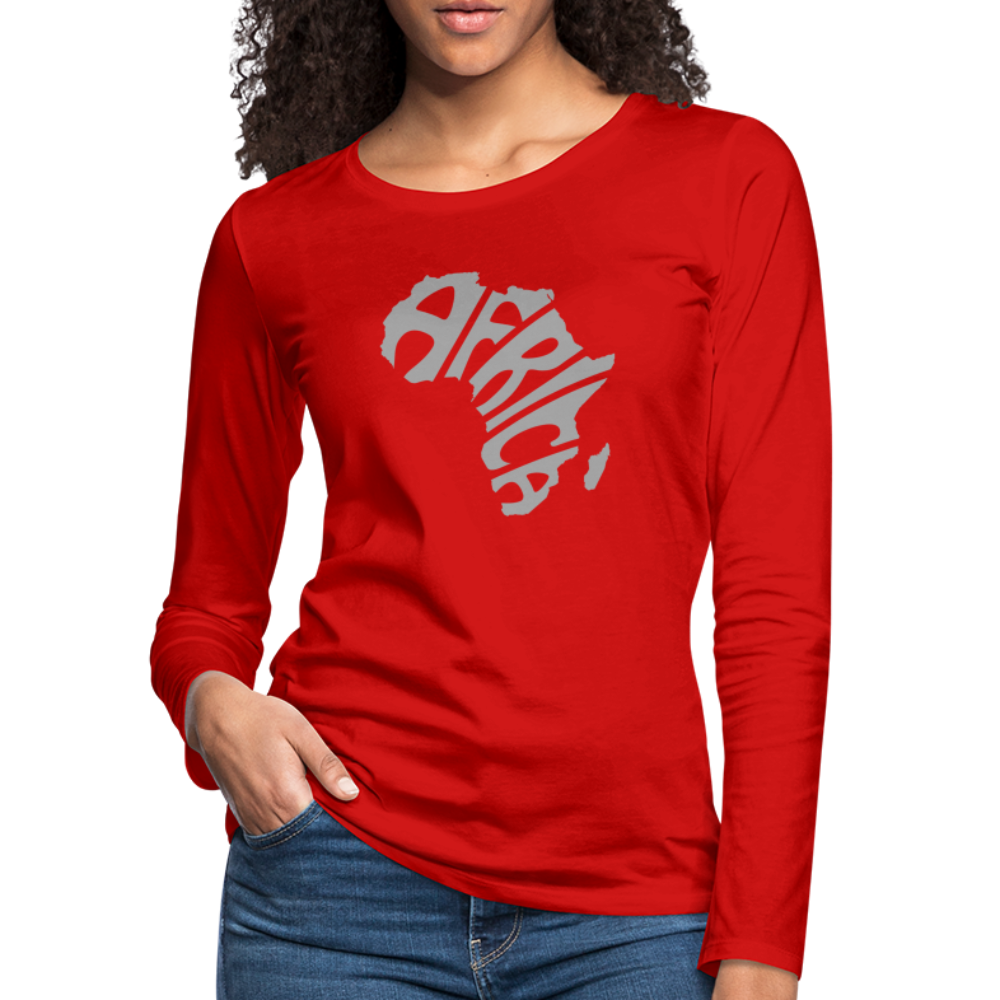 Africa Long Sleeve T-Shirt - red