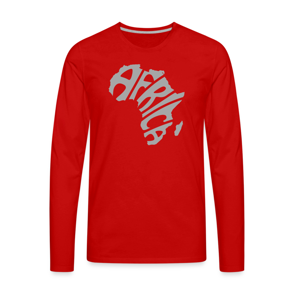 Africa Long Sleeve T-Shirt - red