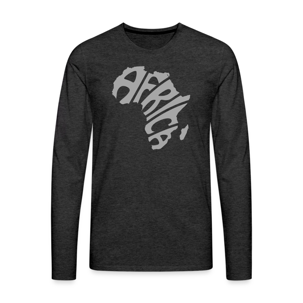 Africa Long Sleeve T-Shirt - charcoal grey