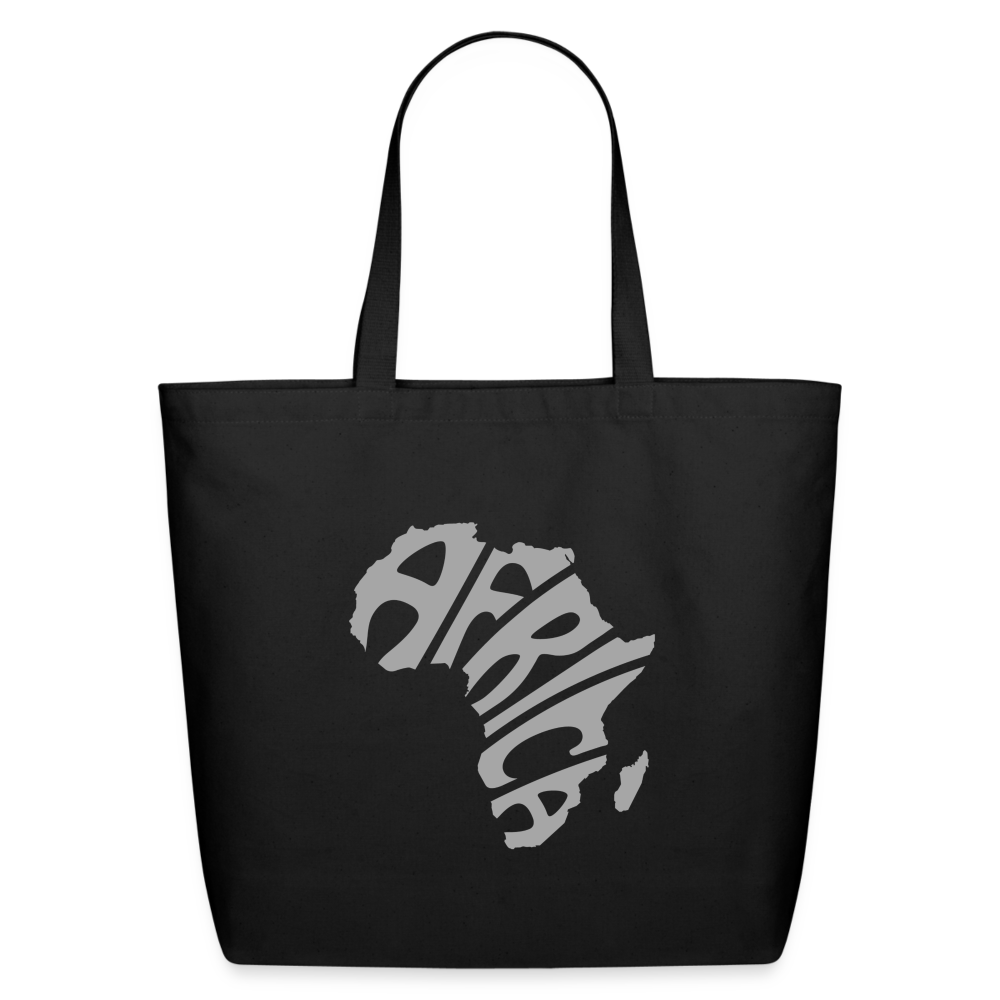 Africa Cotton Tote - black