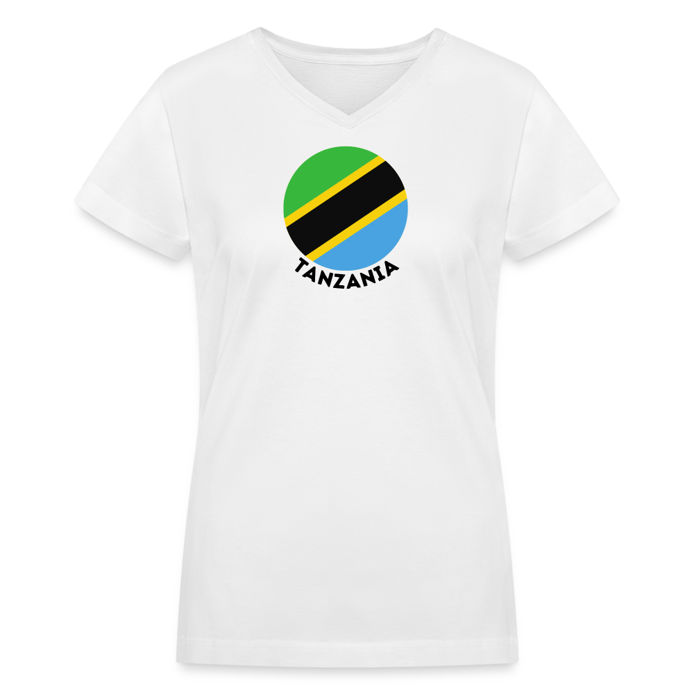 Women's Tanzania V-Neck T-Shirt - white