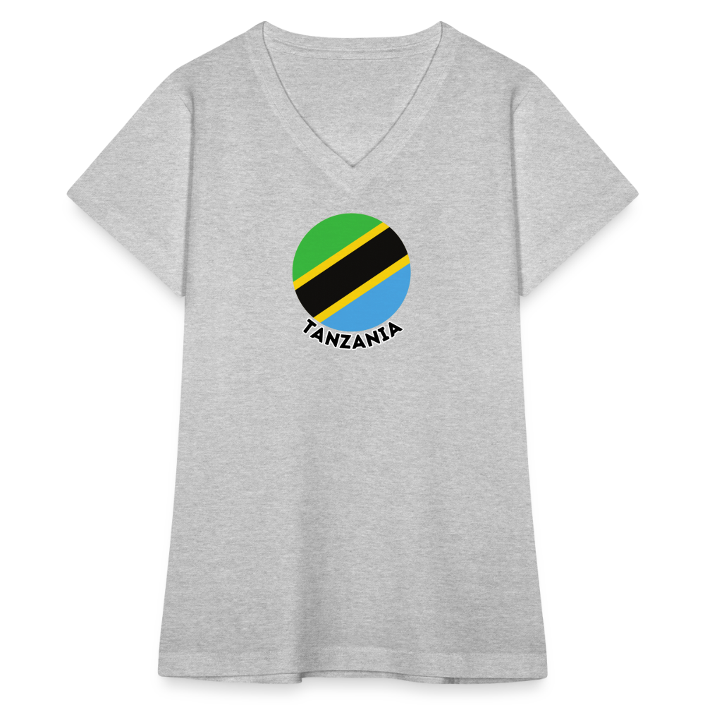 Women's Tanzania V-Neck T-Shirt - gray