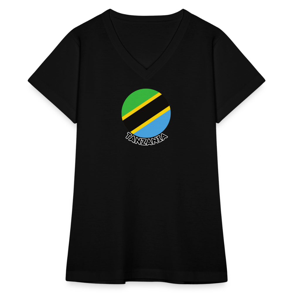 Women's Tanzania V-Neck T-Shirt - black