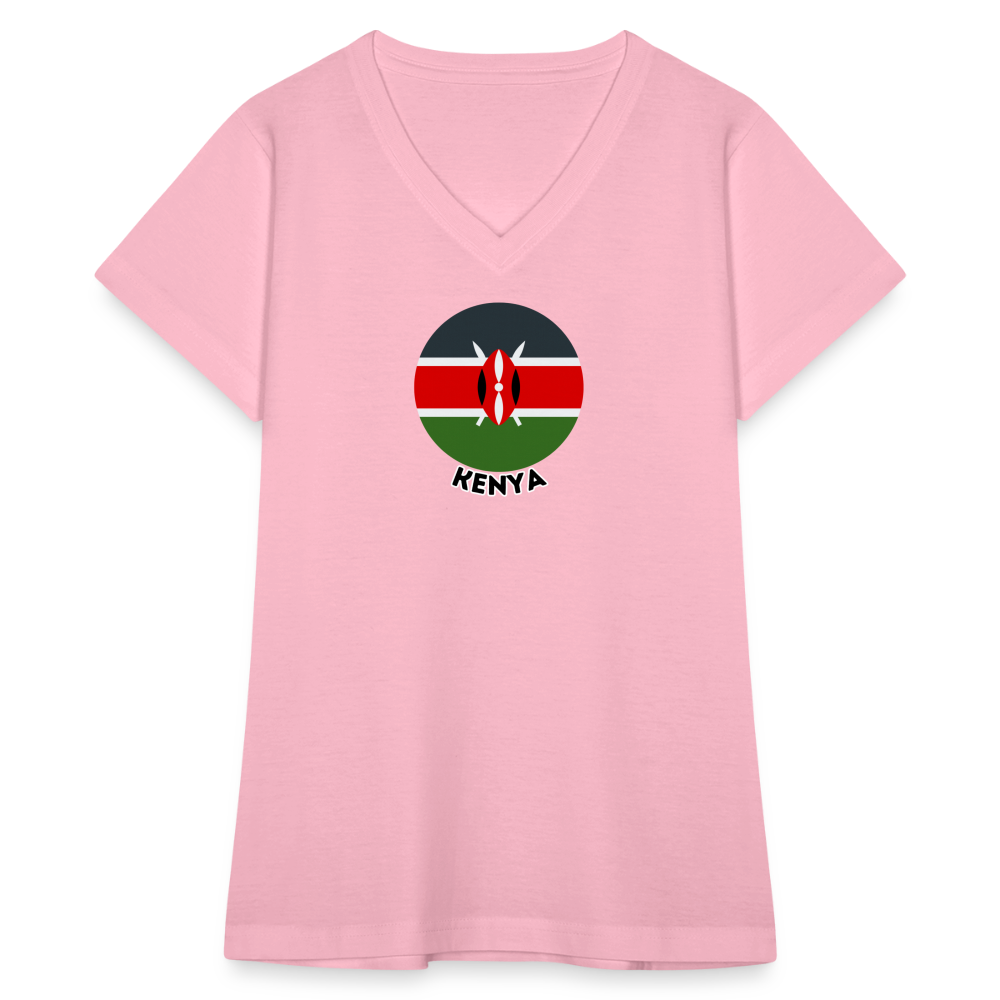 Women's Kenya V-Neck T-Shirt - pink