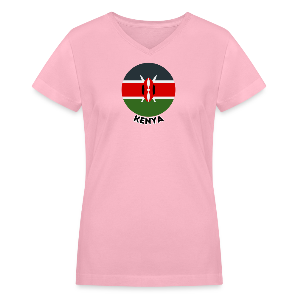 Women's Kenya V-Neck T-Shirt - pink