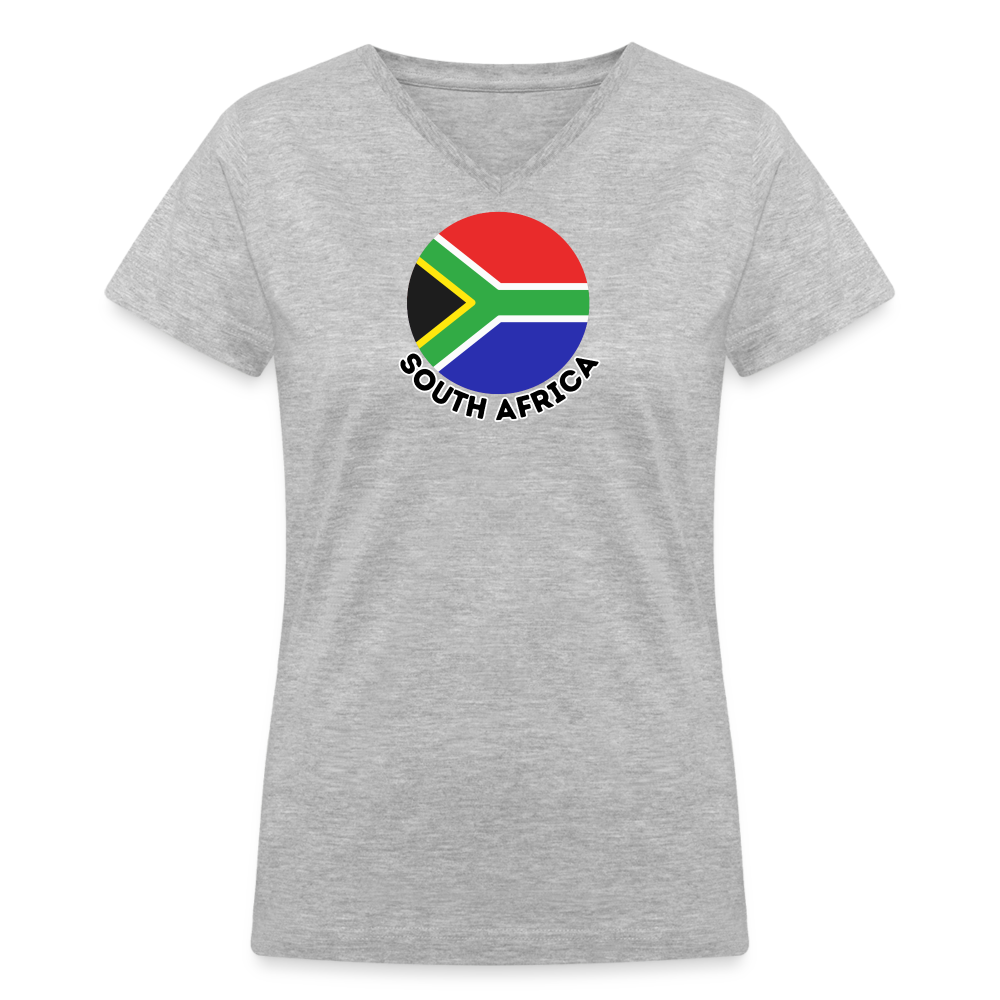 Women's South Africa V-Neck T-Shirt - gray