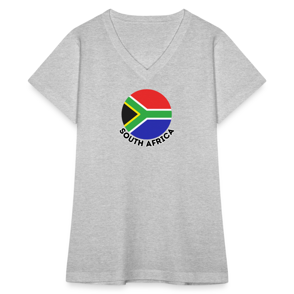 Women's South Africa V-Neck T-Shirt - gray