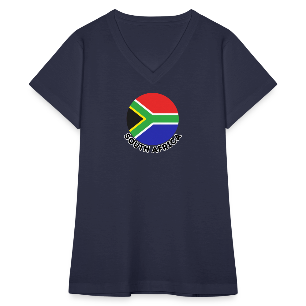 Women's South Africa V-Neck T-Shirt - navy