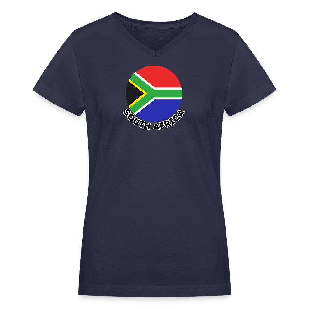 Women's South Africa V-Neck T-Shirt - navy