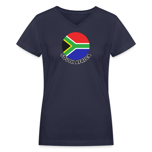 Women's South Africa V-Neck T-Shirt - navy