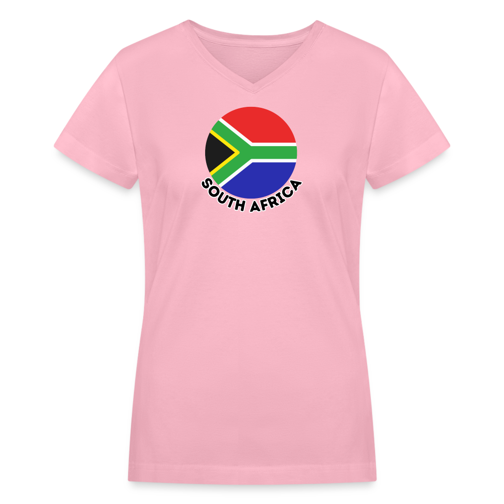 Women's South Africa V-Neck T-Shirt - pink