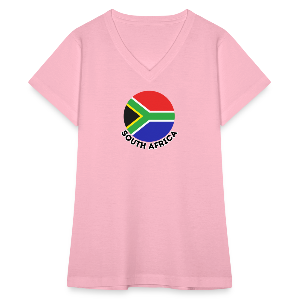 Women's South Africa V-Neck T-Shirt - pink