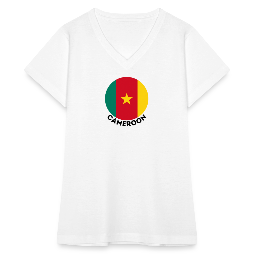 Women's Cameroon V-Neck T-Shirt - white