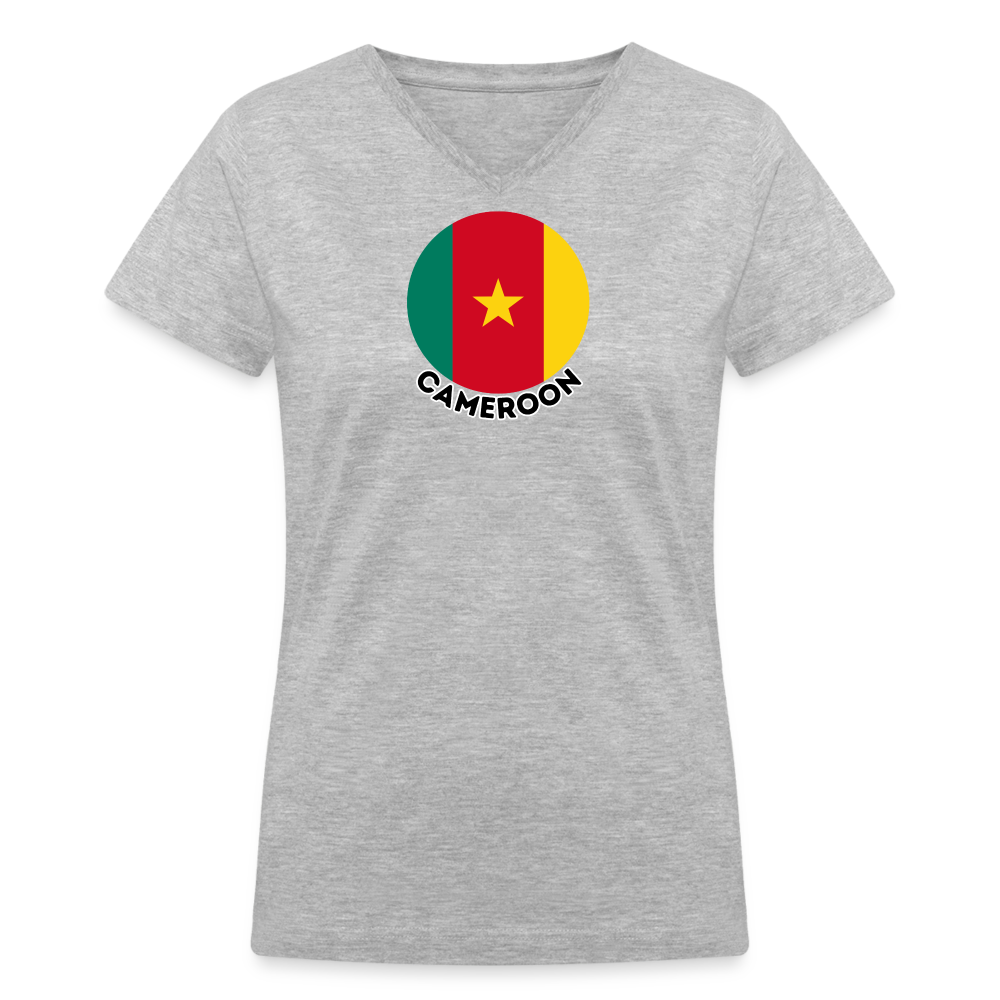 Women's Cameroon V-Neck T-Shirt - gray