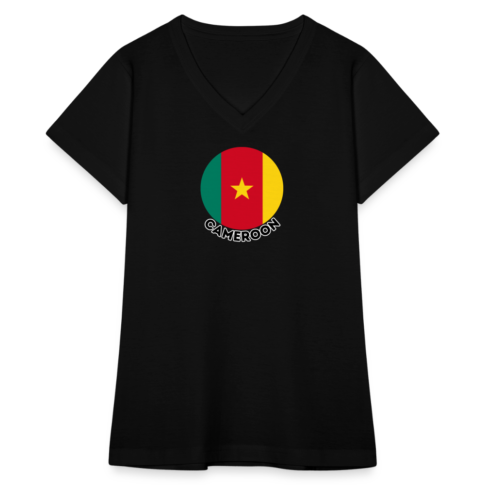 Women's Cameroon V-Neck T-Shirt - black