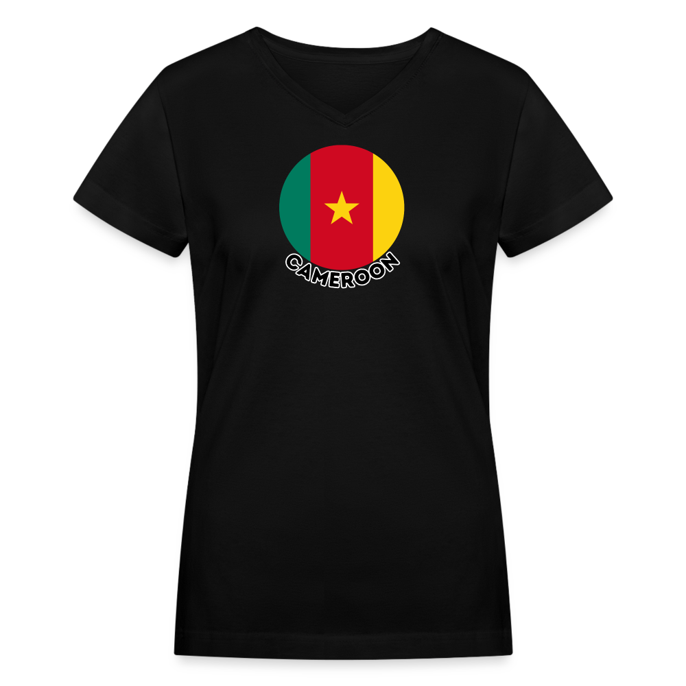 Women's Cameroon V-Neck T-Shirt - black