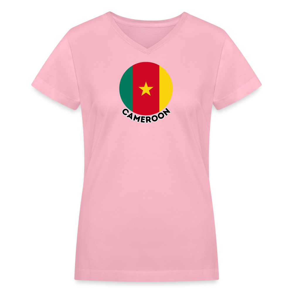 Women's Cameroon V-Neck T-Shirt - pink