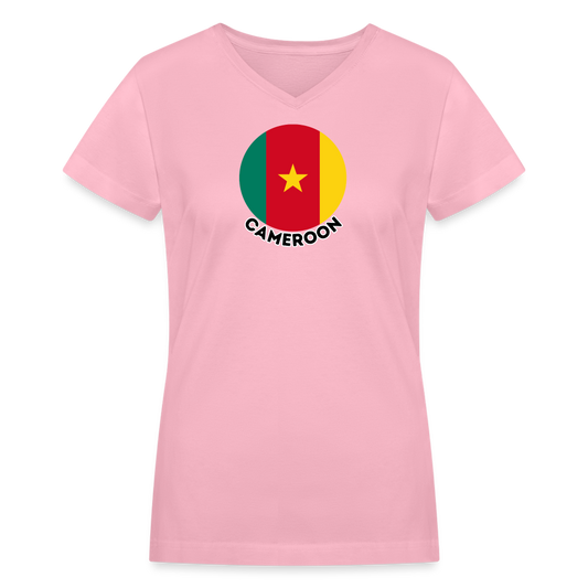 Women's Cameroon V-Neck T-Shirt - pink