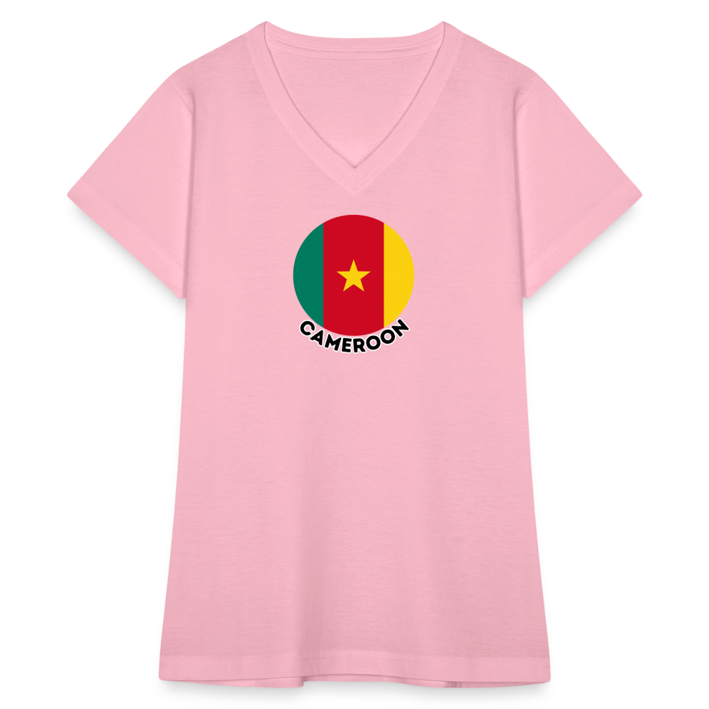 Women's Cameroon V-Neck T-Shirt - pink