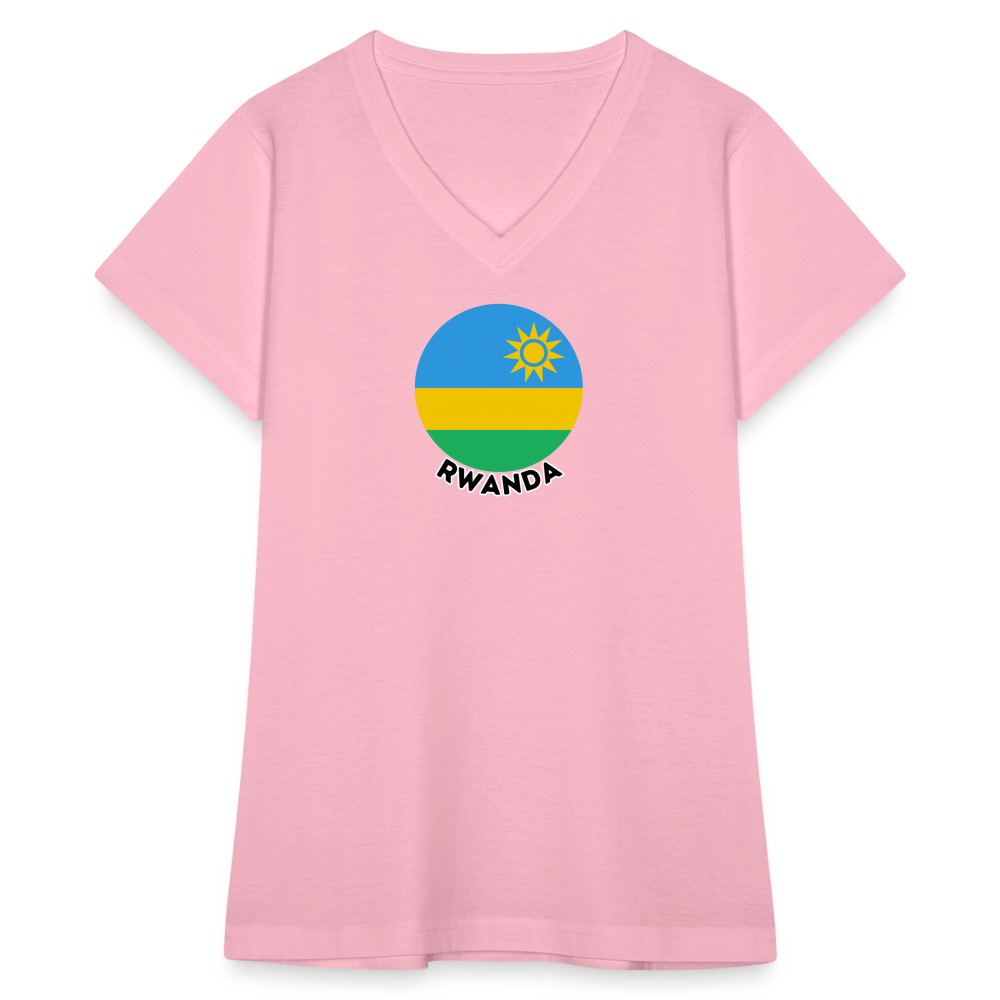 Women's Rwanda V-Neck T-Shirt - pink