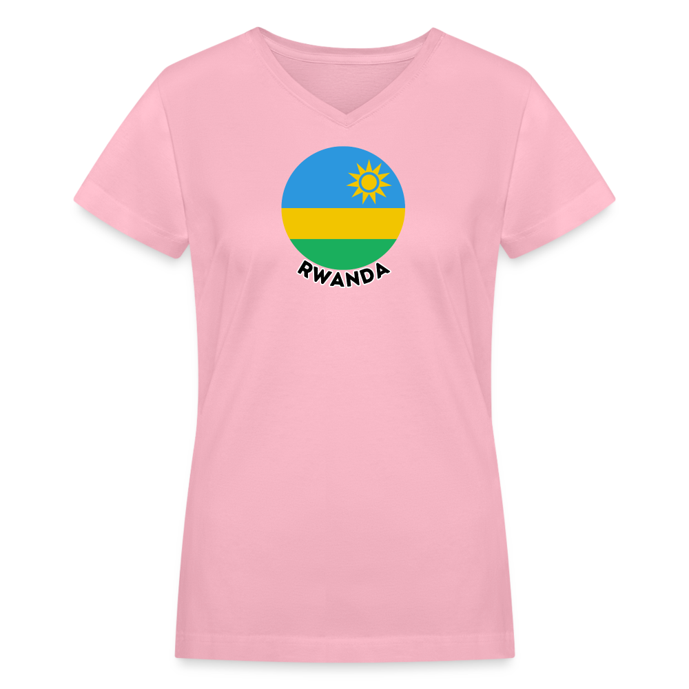 Women's Rwanda V-Neck T-Shirt - pink