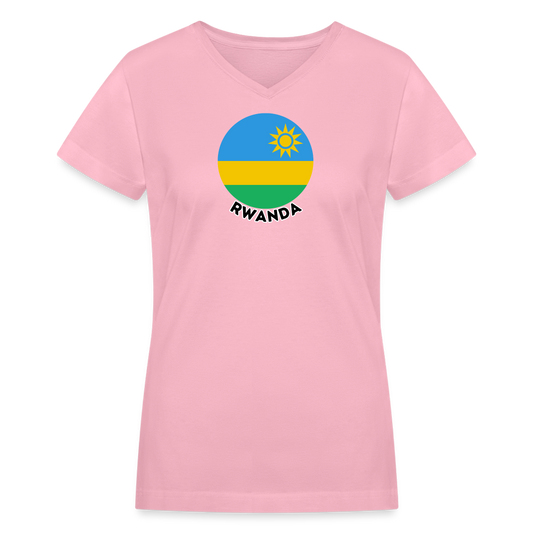 Women's Rwanda V-Neck T-Shirt - pink