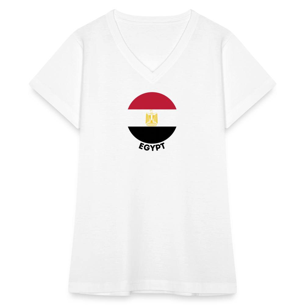 Women's Egypt V-Neck T-Shirt - white