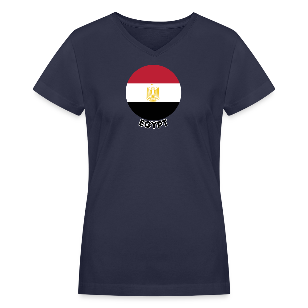 Women's Egypt V-Neck T-Shirt - navy