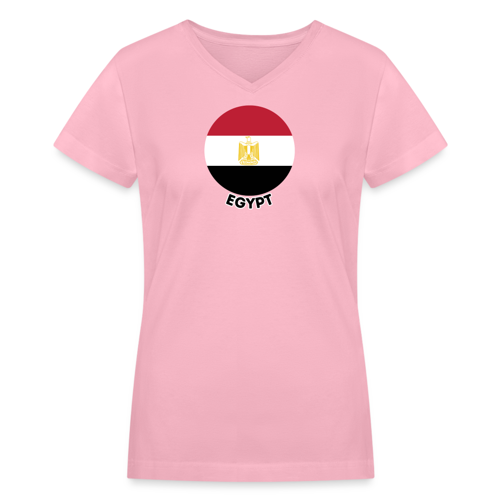 Women's Egypt V-Neck T-Shirt - pink