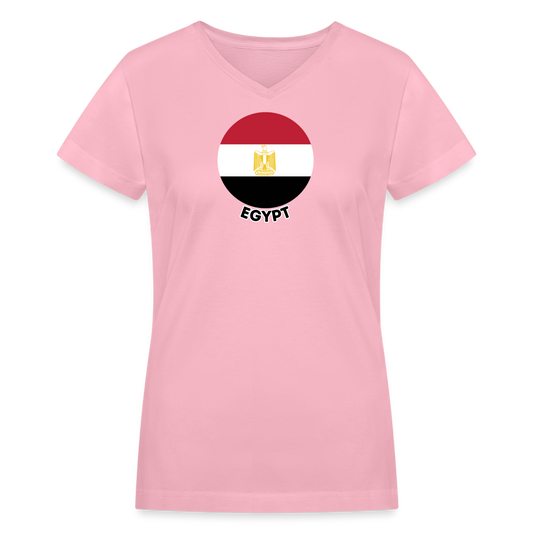 Women's Egypt V-Neck T-Shirt - pink