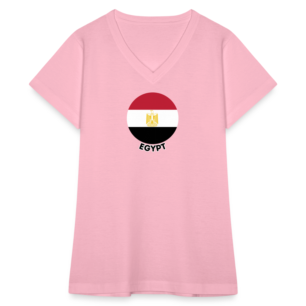 Women's Egypt V-Neck T-Shirt - pink