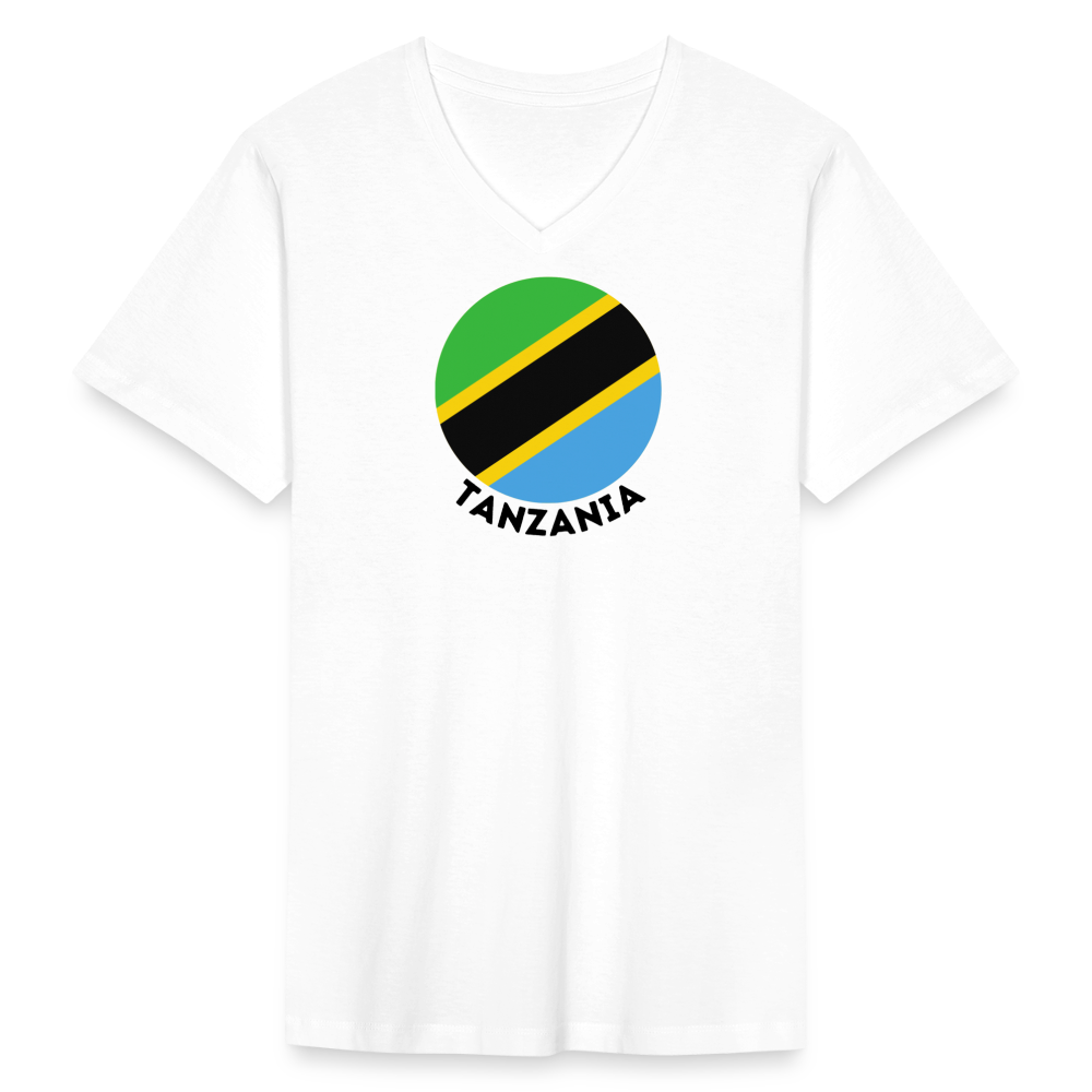 Men's Tanzania V-Neck T-Shirt - white