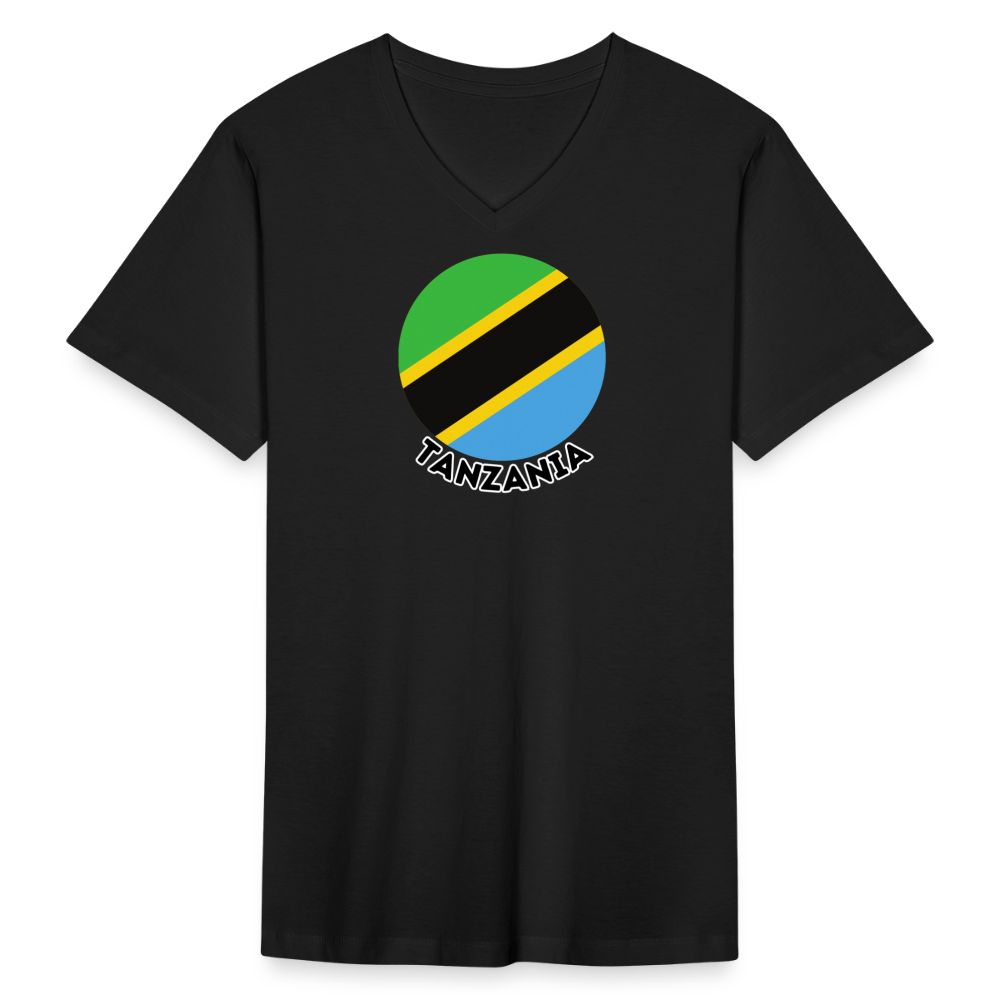 Men's Tanzania V-Neck T-Shirt - black