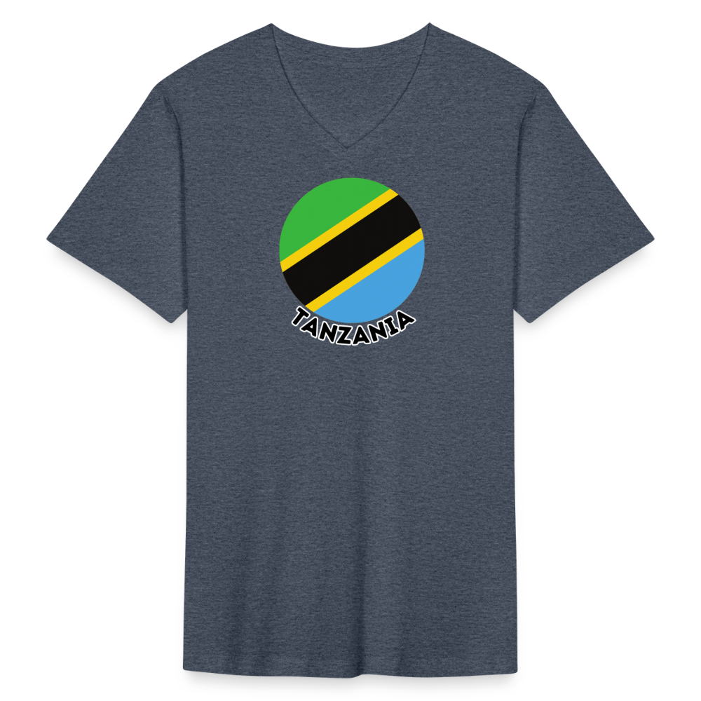 Men's Tanzania V-Neck T-Shirt - heather navy