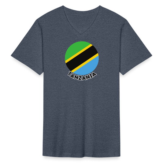 Men's Tanzania V-Neck T-Shirt - heather navy