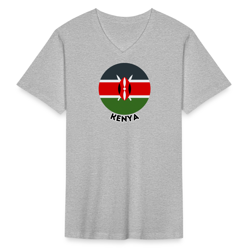 Men's Kenya V-Neck T-Shirt - heather gray