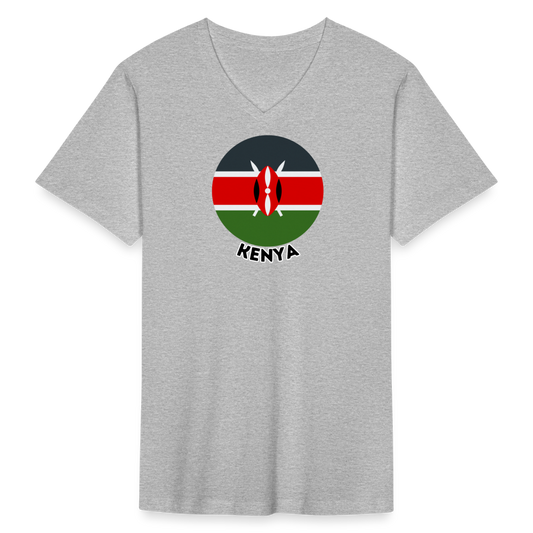 Men's Kenya V-Neck T-Shirt - heather gray
