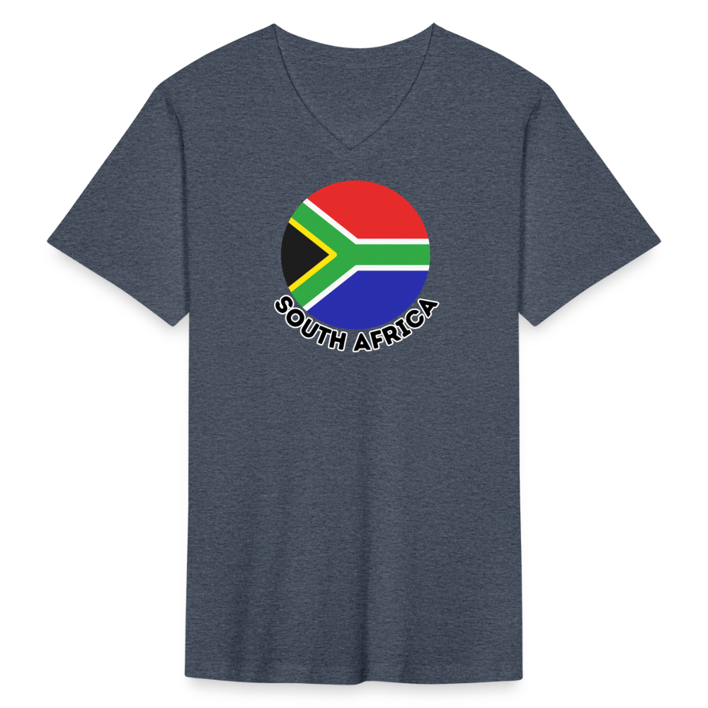 Men's South Africa V-Neck T-Shirt - heather navy