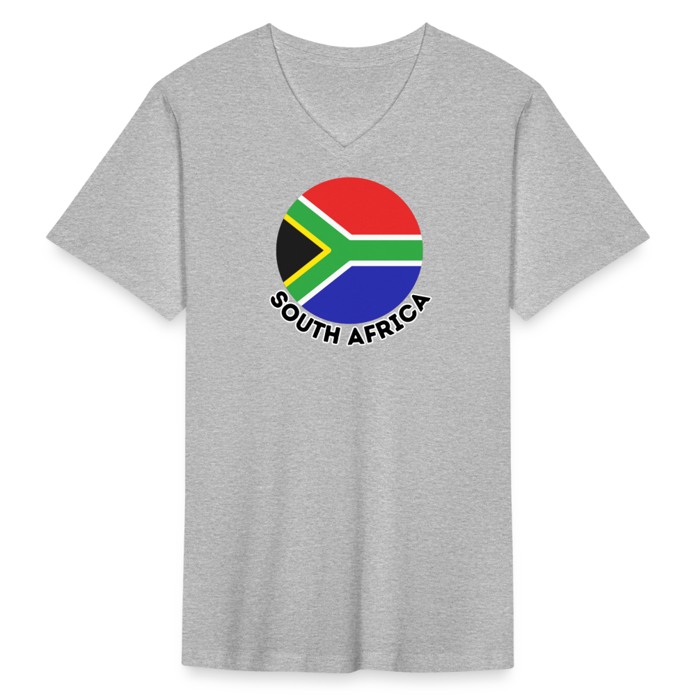 Men's South Africa V-Neck T-Shirt - heather gray