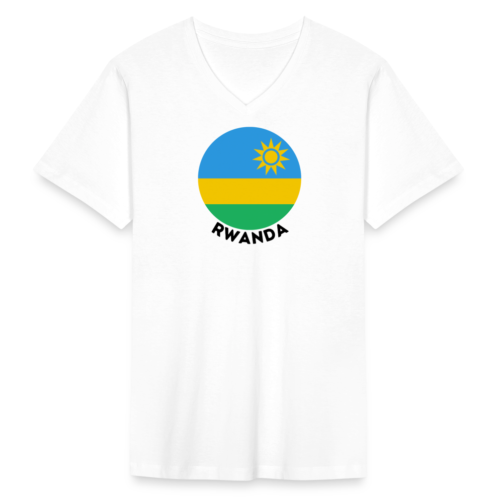 Men's Rwanda V-Neck T-Shirt - white