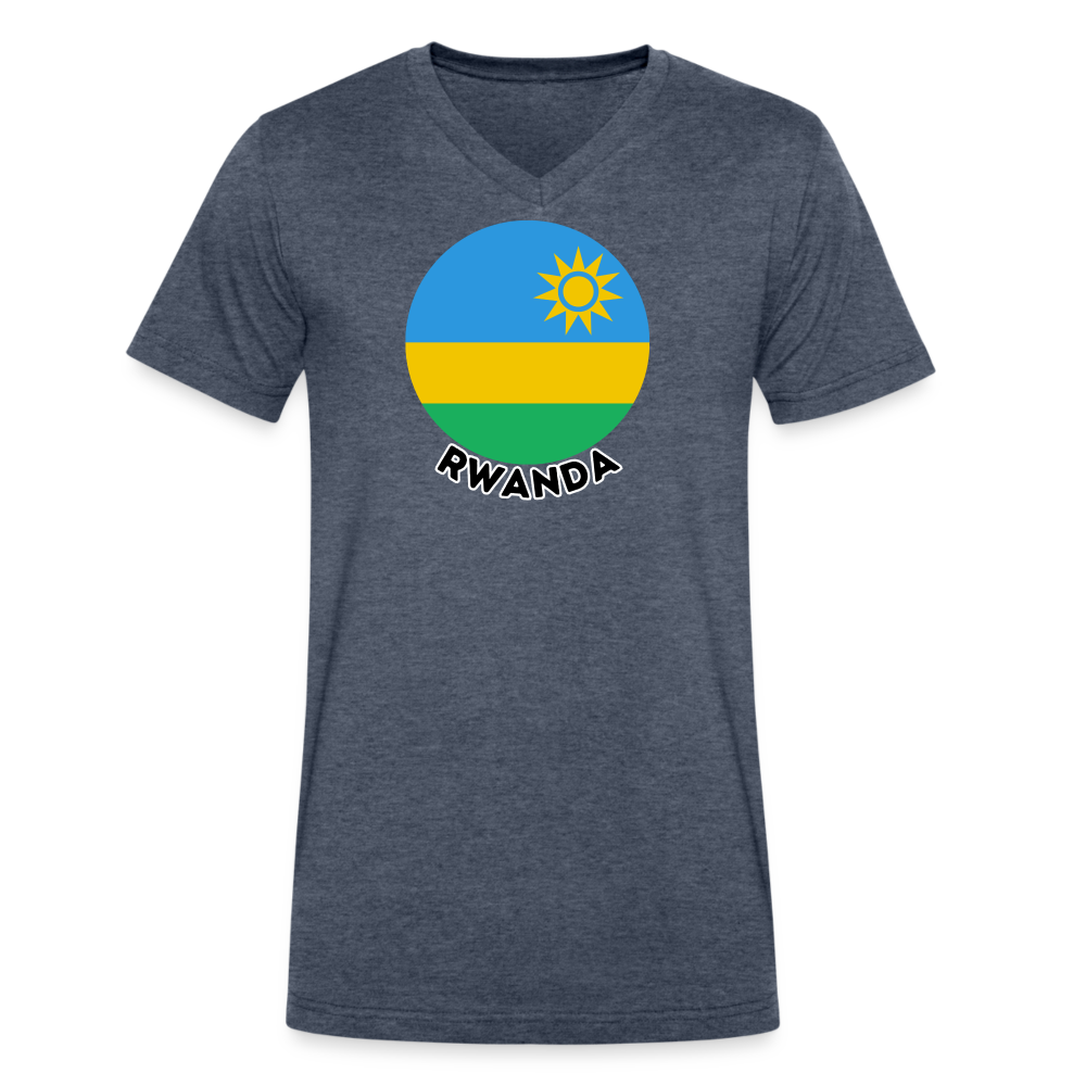 Men's Rwanda V-Neck T-Shirt - heather navy